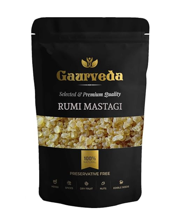 GAURVEDA Rumi Mastagi Raw, Pistacia Lenticus Mastic Gum - 10 gms