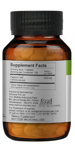 Merlion Naturals Papaya Leaf Tablet (120 tabs)