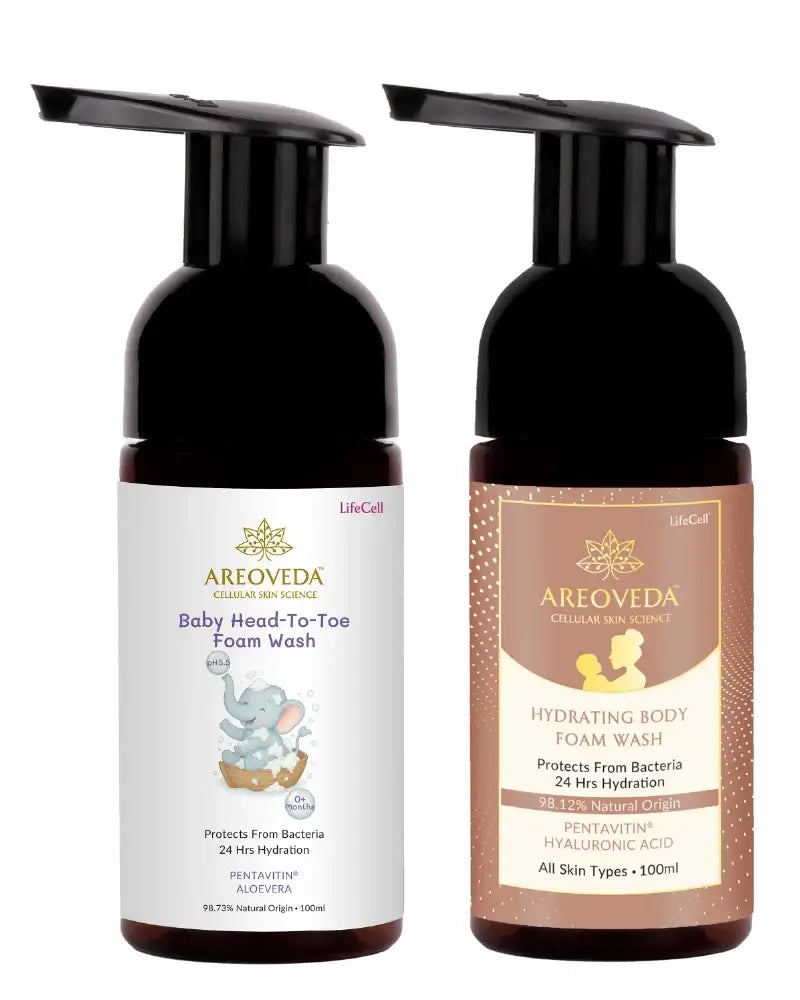 AreoVeda Mini Mom and Baby Wash Combo