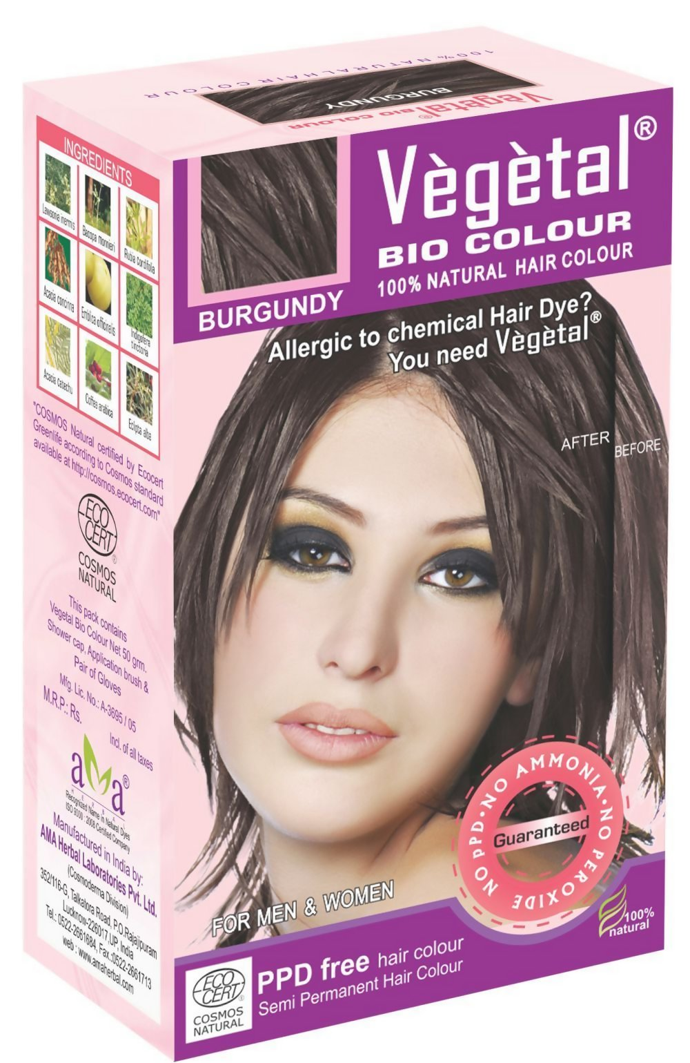 Vegetal Bio Colour Hair Color - Burgundy