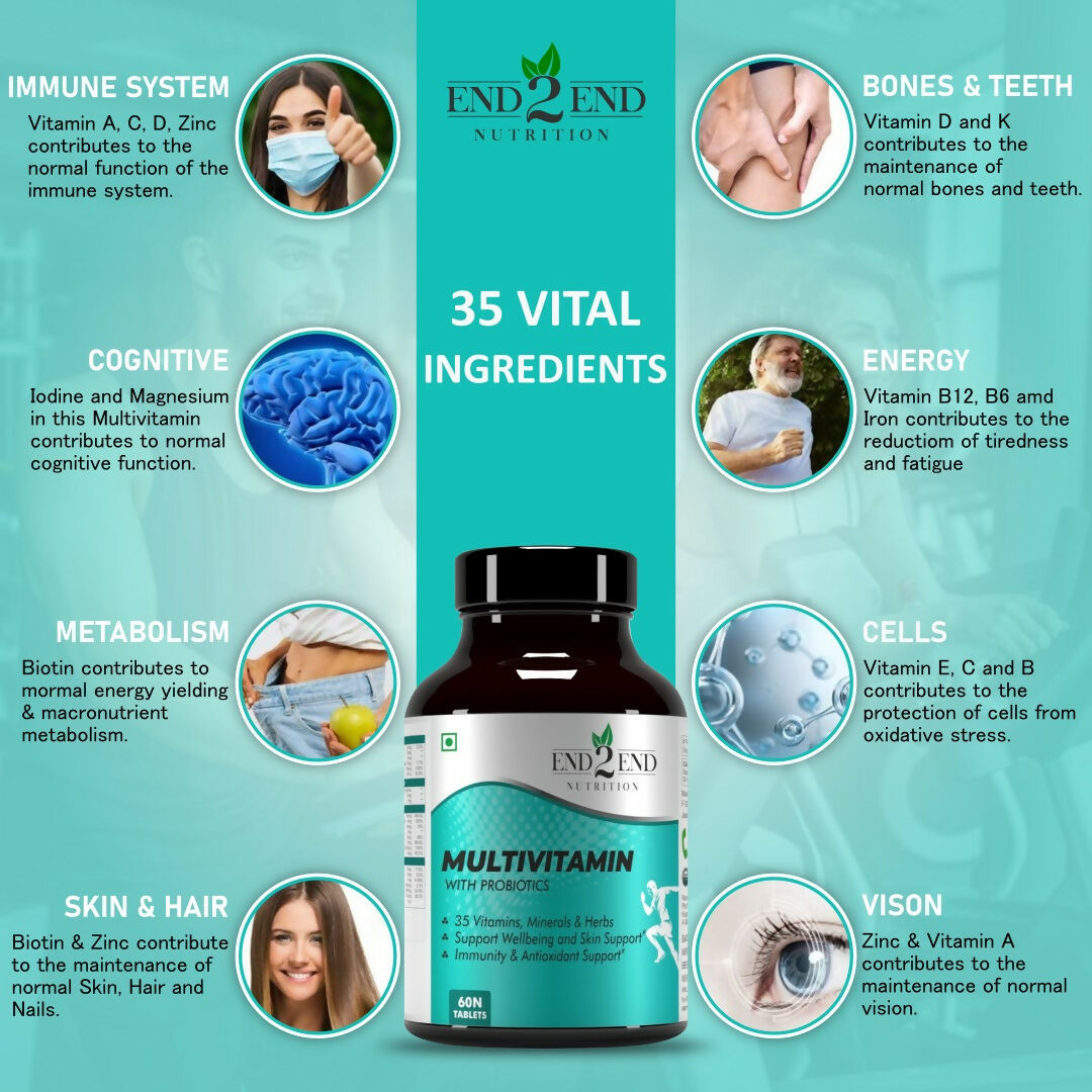 End2End Nutrition Multivitamin Tablets
