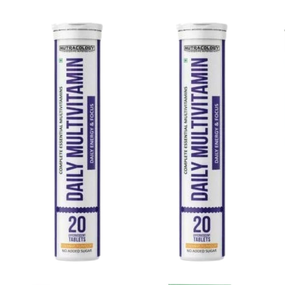 Nutracology Daily Multivitamin Effervescent Tablets With Vitamins & Minerals For Men & Women
