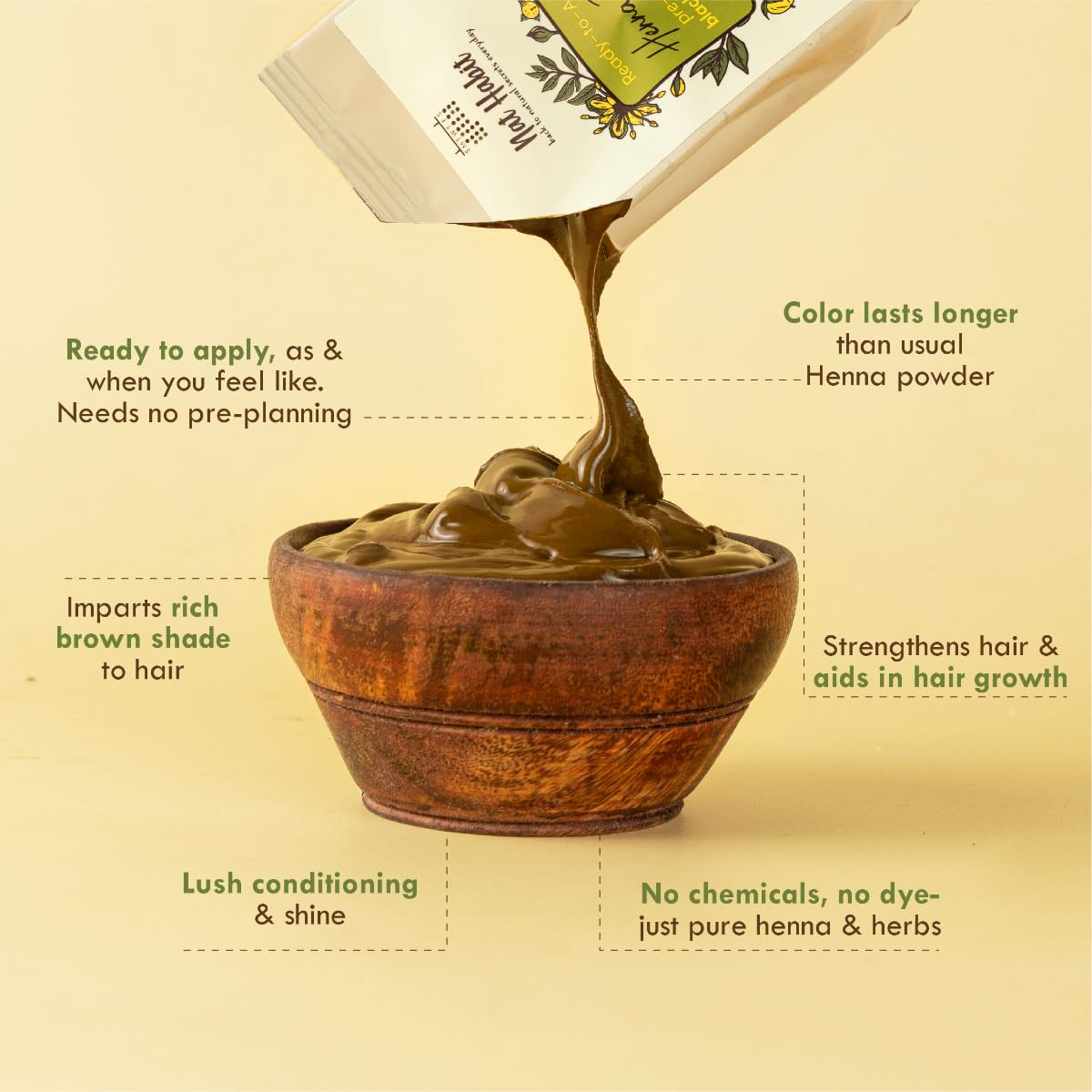 Nat Habit - Fresh Ready To Apply Henna Paste