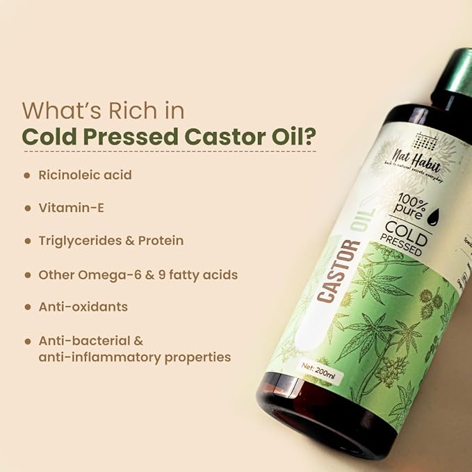 Nat Habit Cold Pressed 100% Pure Castor Oil