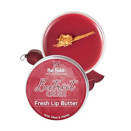 Nat Habit Lip Balm Fresh Beetroot Crush 10gm Lip Butter