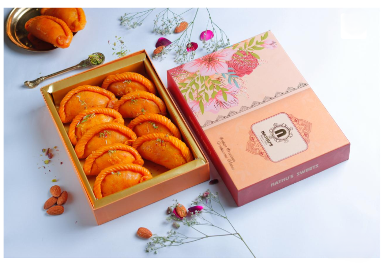 Nathu's Kesar Gujia (500 grams)