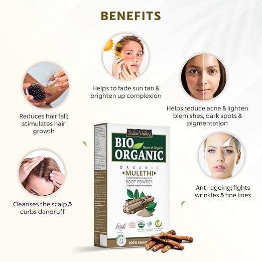 INDUS VALLEY 100% Natural Pure Mulethi/Licorice Powder