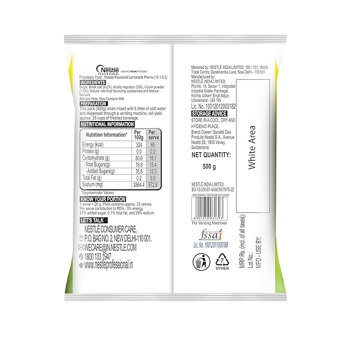Nestle Shikanji Masala Lemonade Premix 500g