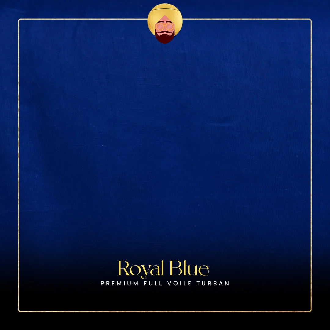 Royal Blue | Premium Full Voile Turban