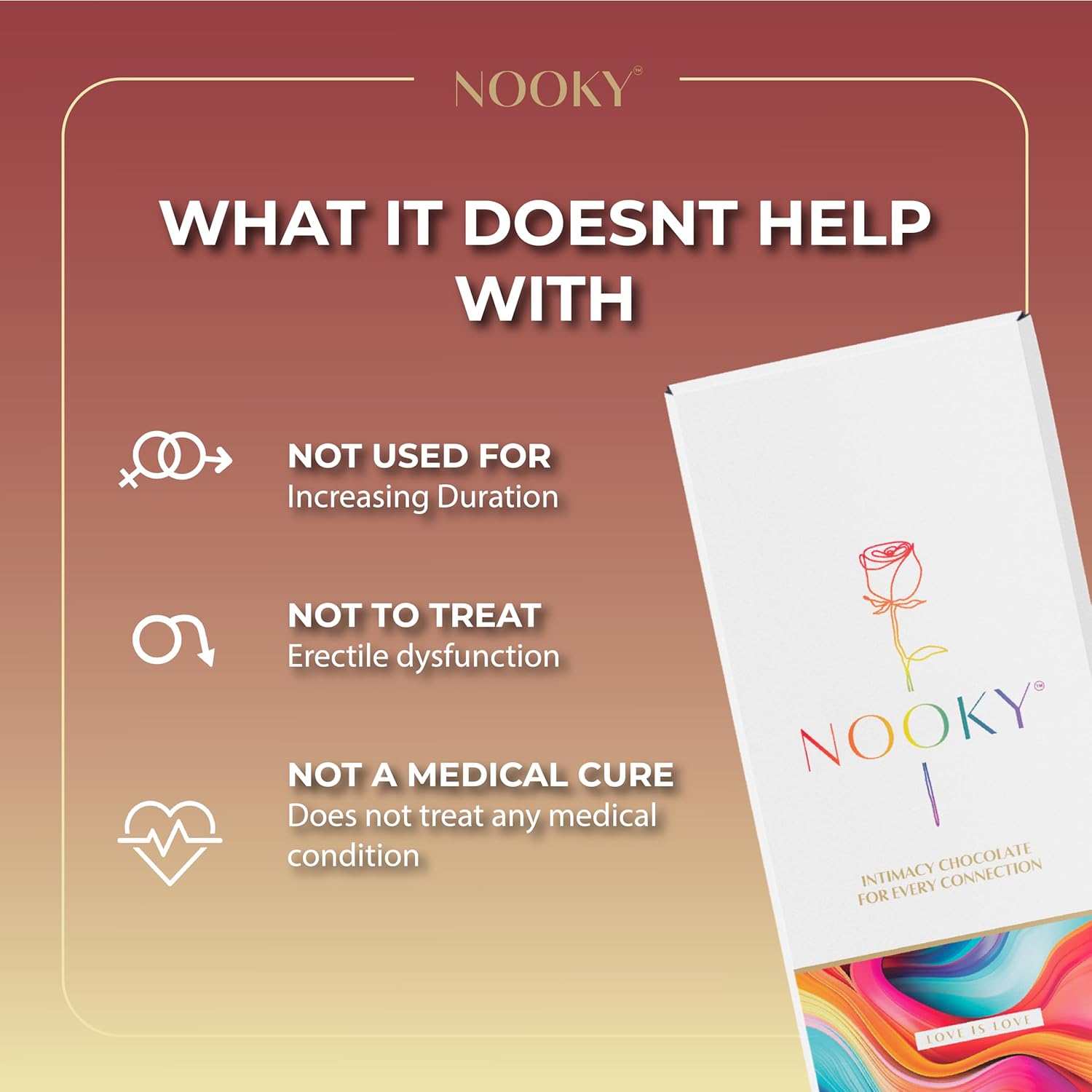 Nooky Premium Aphrodisiac Chocolate for LGBTQ+