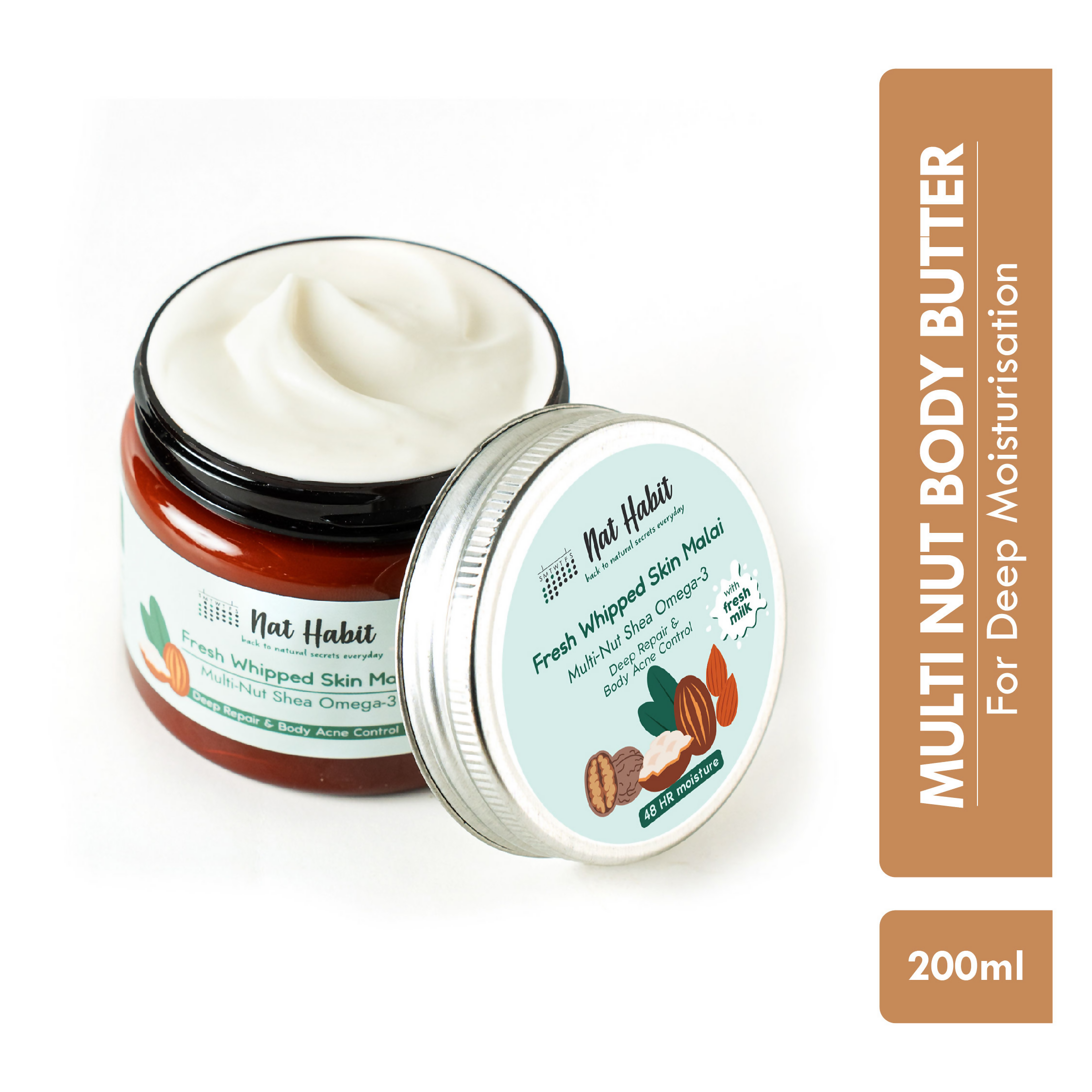 Nat Habit Multi Nut Shea Omega3 Malai Body Butter