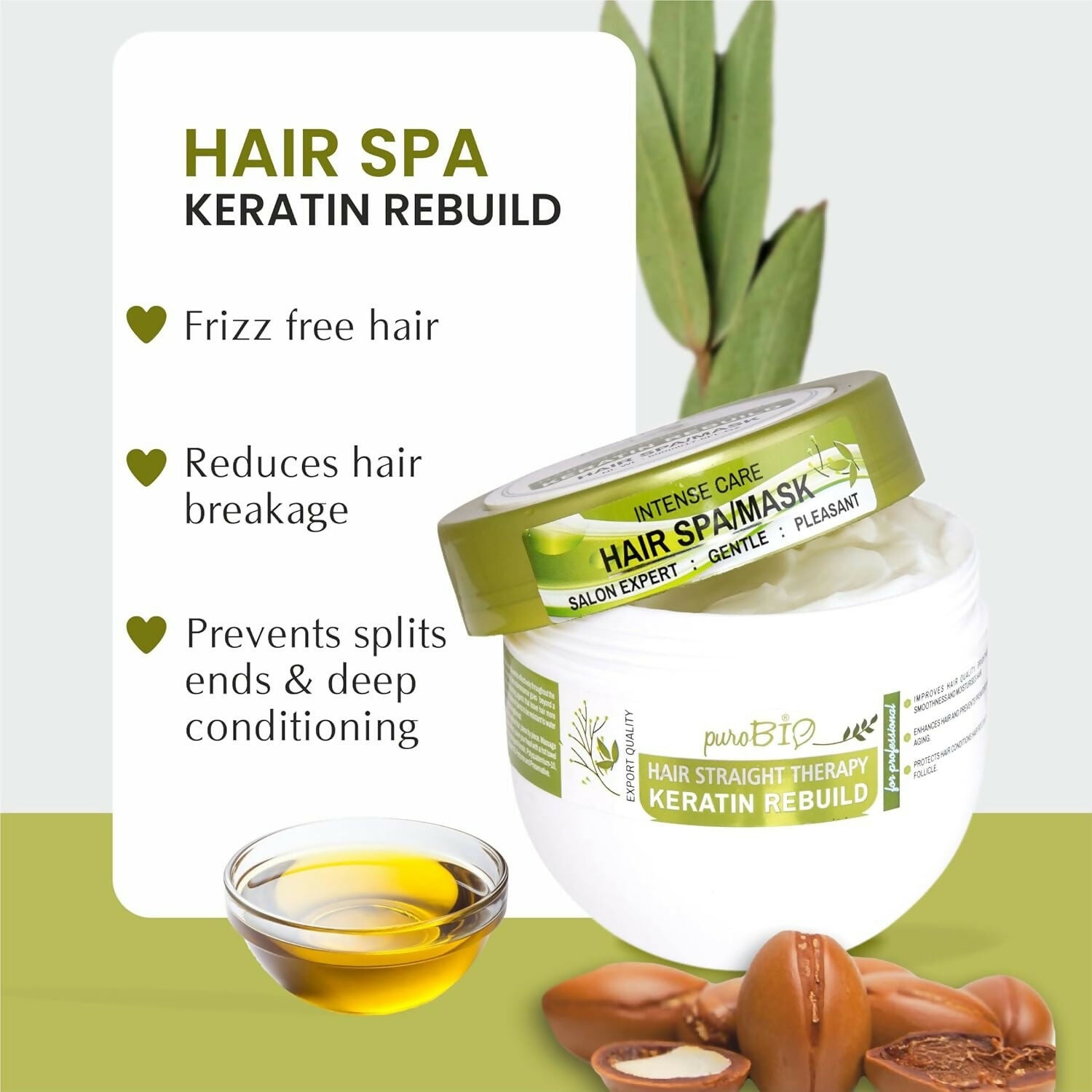 Purobio Sulphate Free Keratin Rebuild Hair Mask