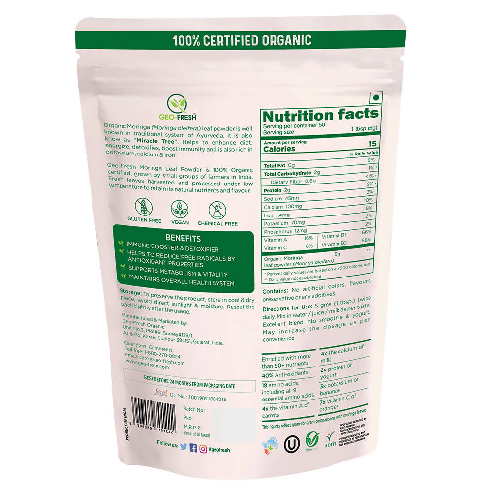 Geo-Fresh Organic Moringa Powder