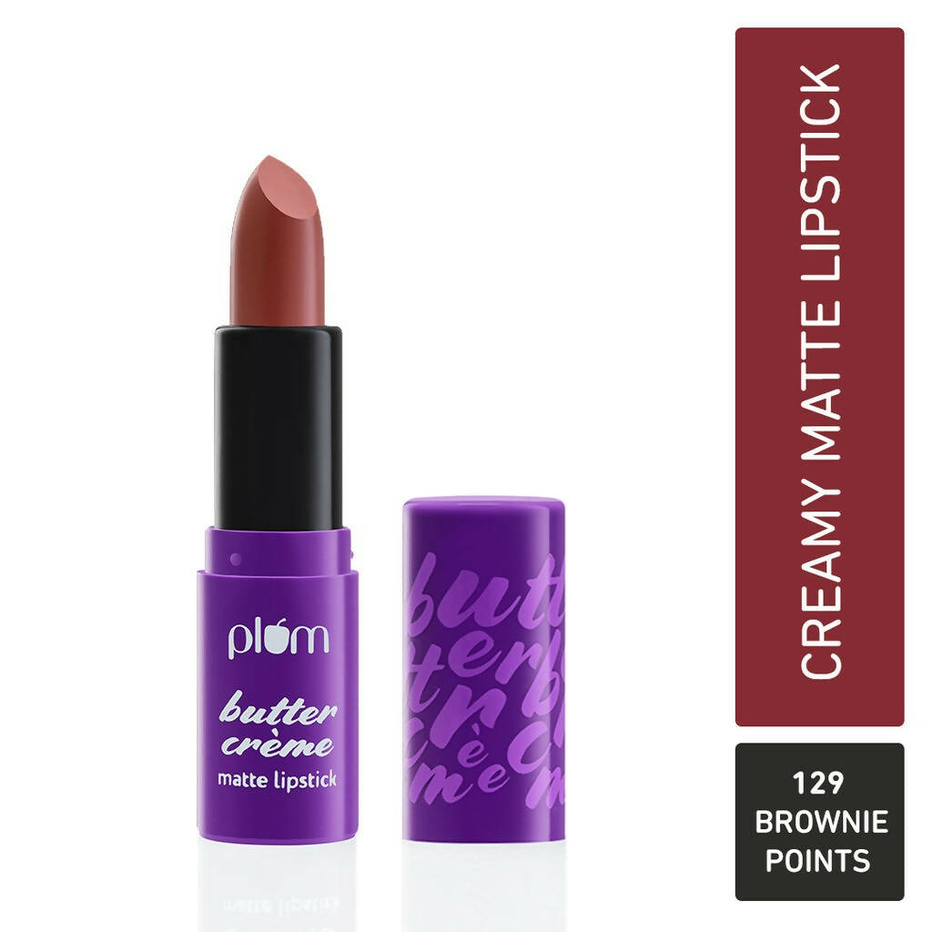 Plum Butter Crème Matte Lipstick Brownie Points - 129 (Umber Brown)