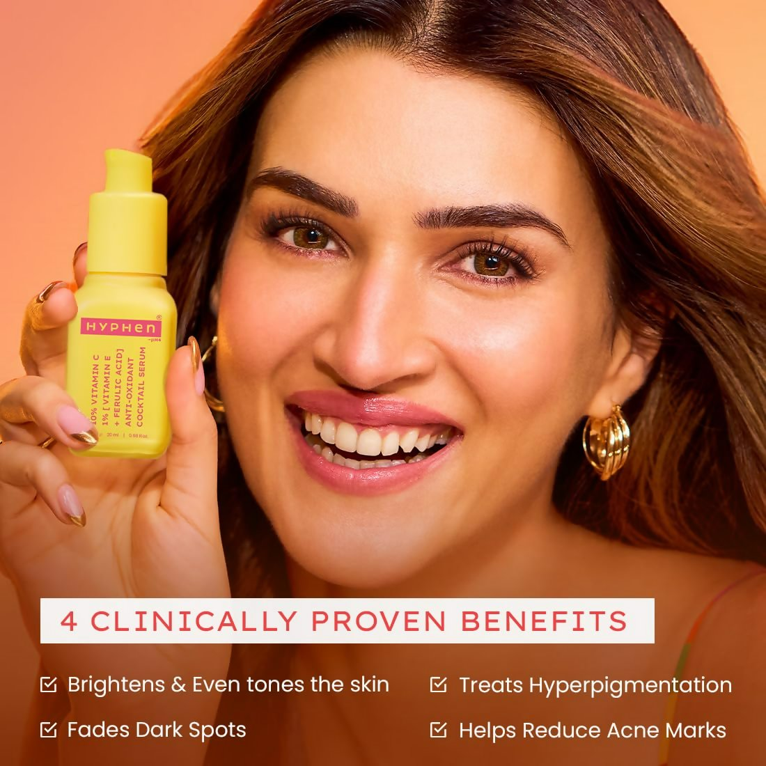 Hyphen By Kriti Sanon 10% Vitamin C, 1% Vitamin E & Ferulic Acid Serum
