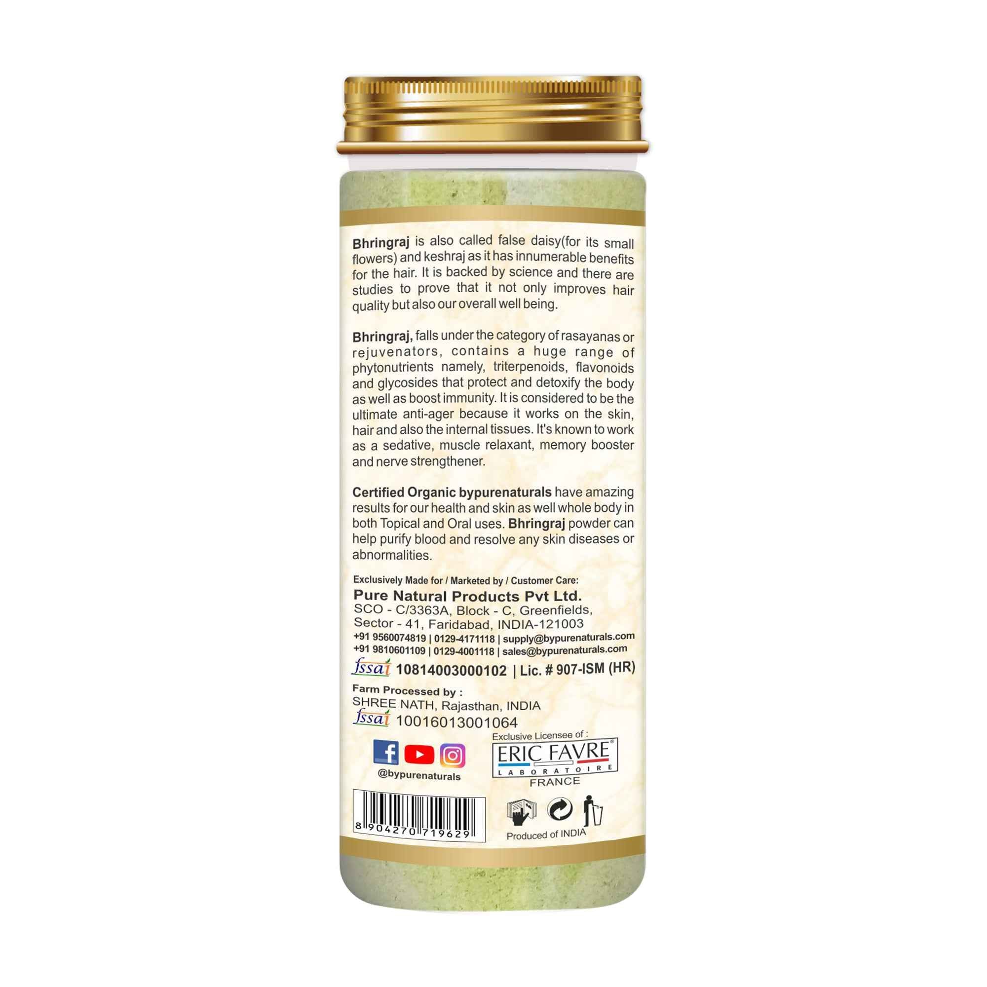 byPureNaturals Organic Bhringraj Powder
