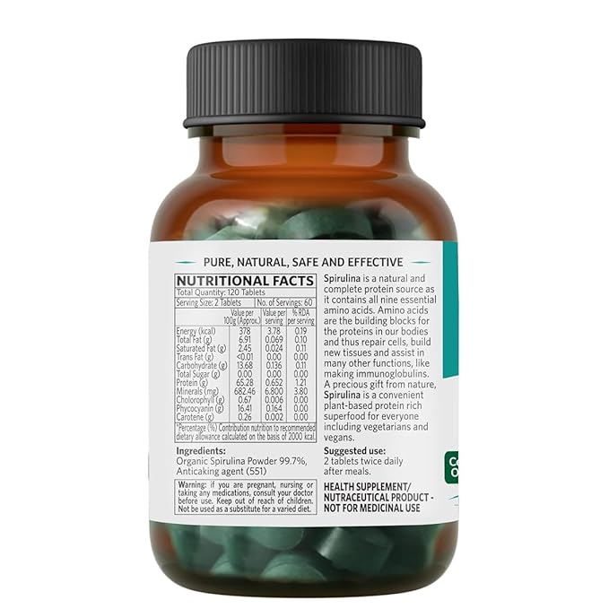 Organic India Spirulina - 120 Tablets