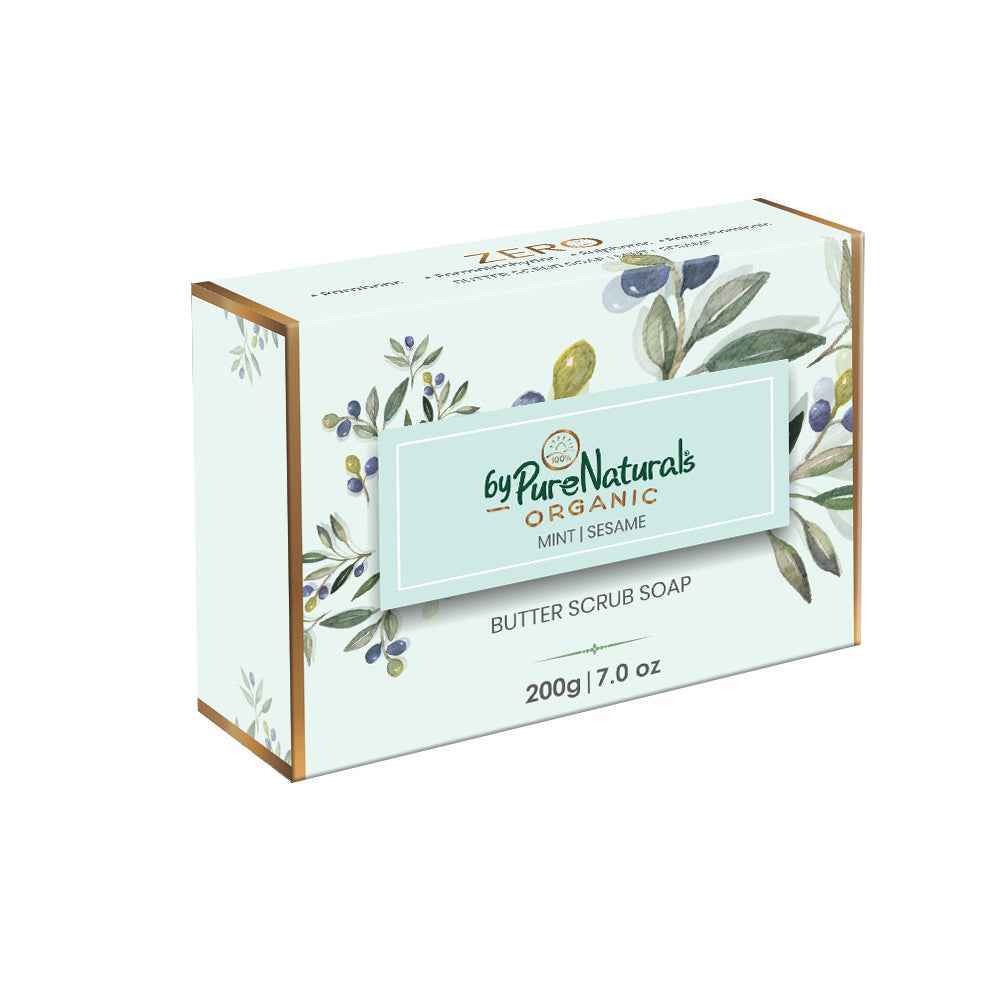byPureNaturals Organic Shea Butter Mint & Sesame Soap