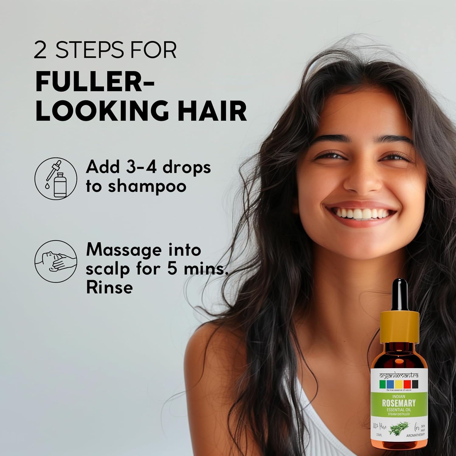Organix Mantra Rosemary Essential Oil for Hair Growth & Skin Care