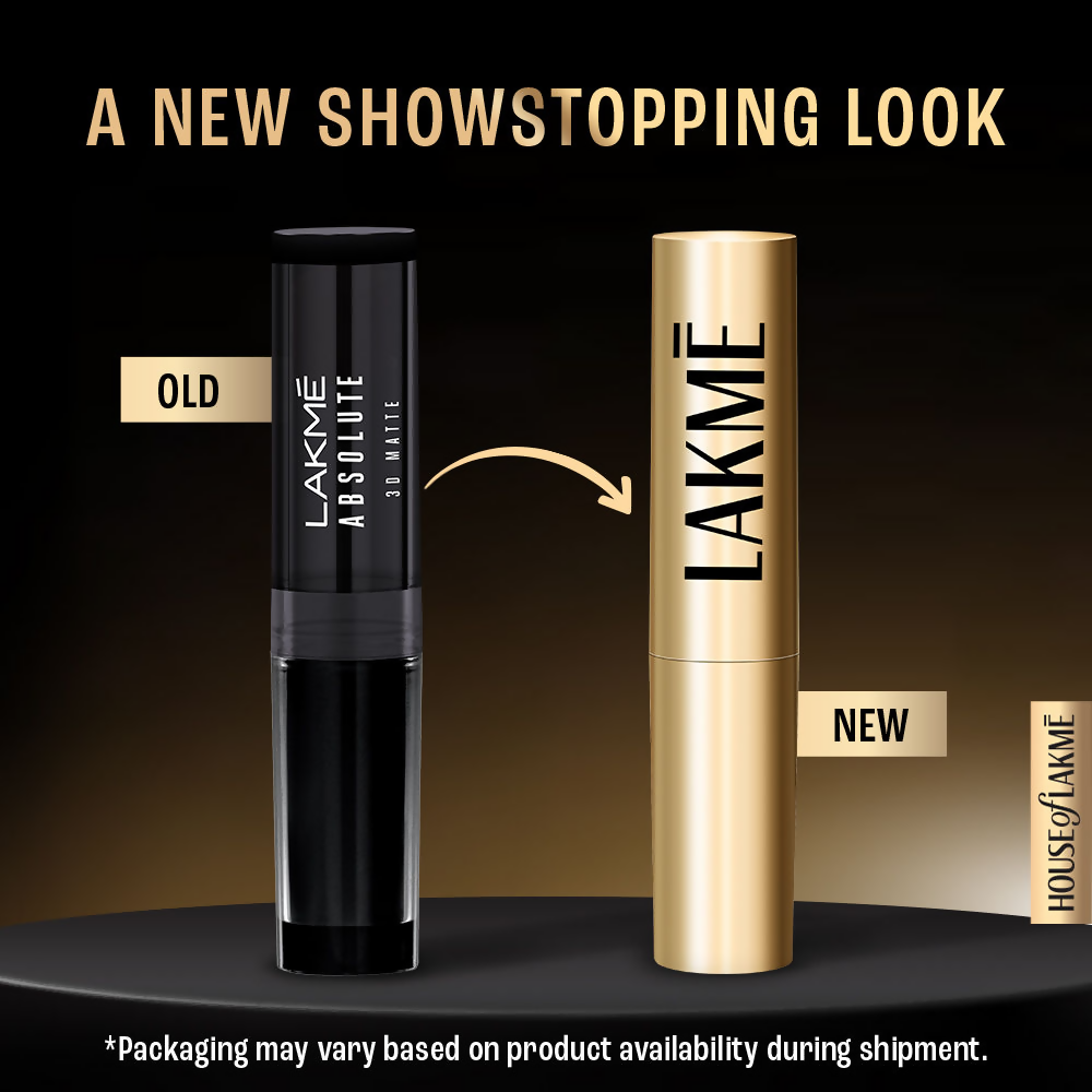 Lakme Unreal 3D Slim Bullet Lipstick, For Glamorous Lips With Added Dimension, Matte, Wine Flair