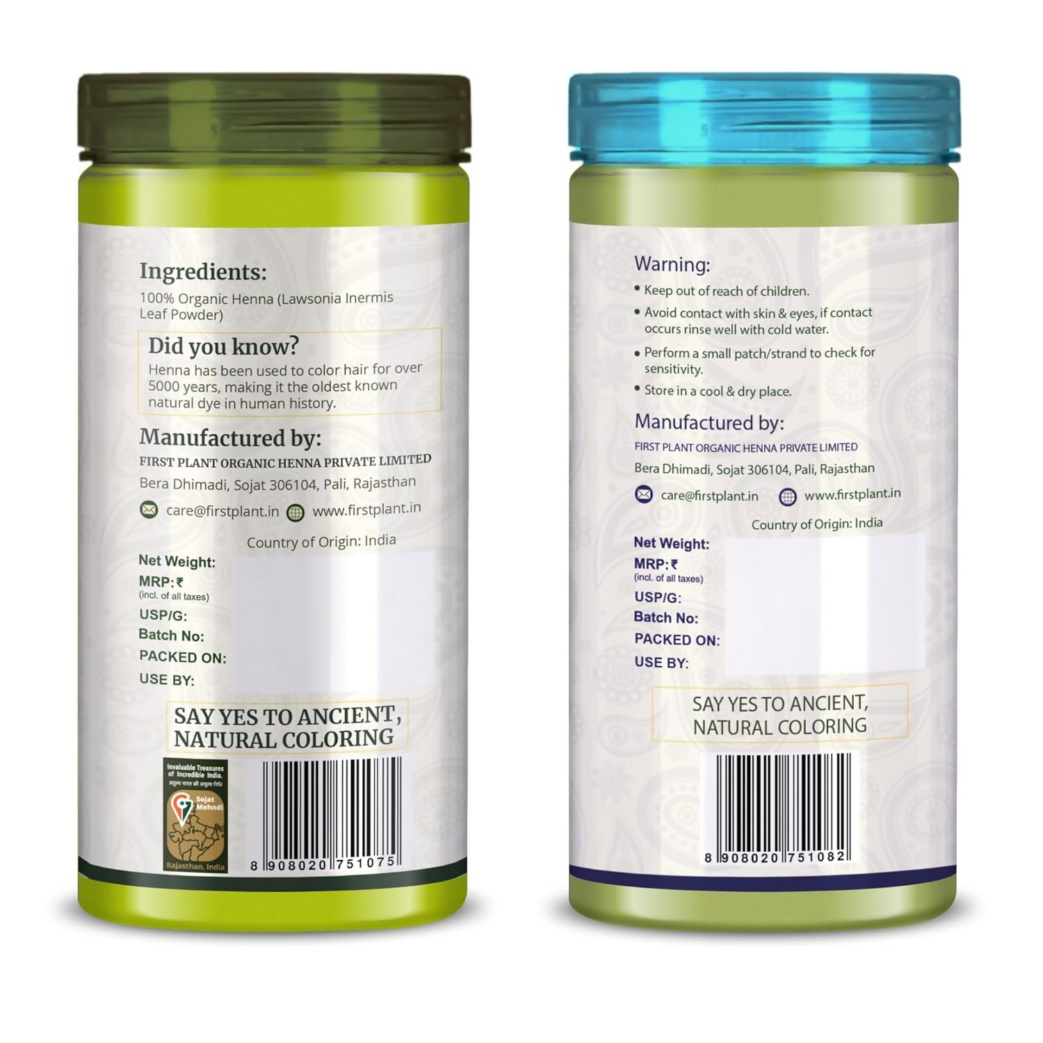 First Plant Natural Hair Dye Combo Pack For Black