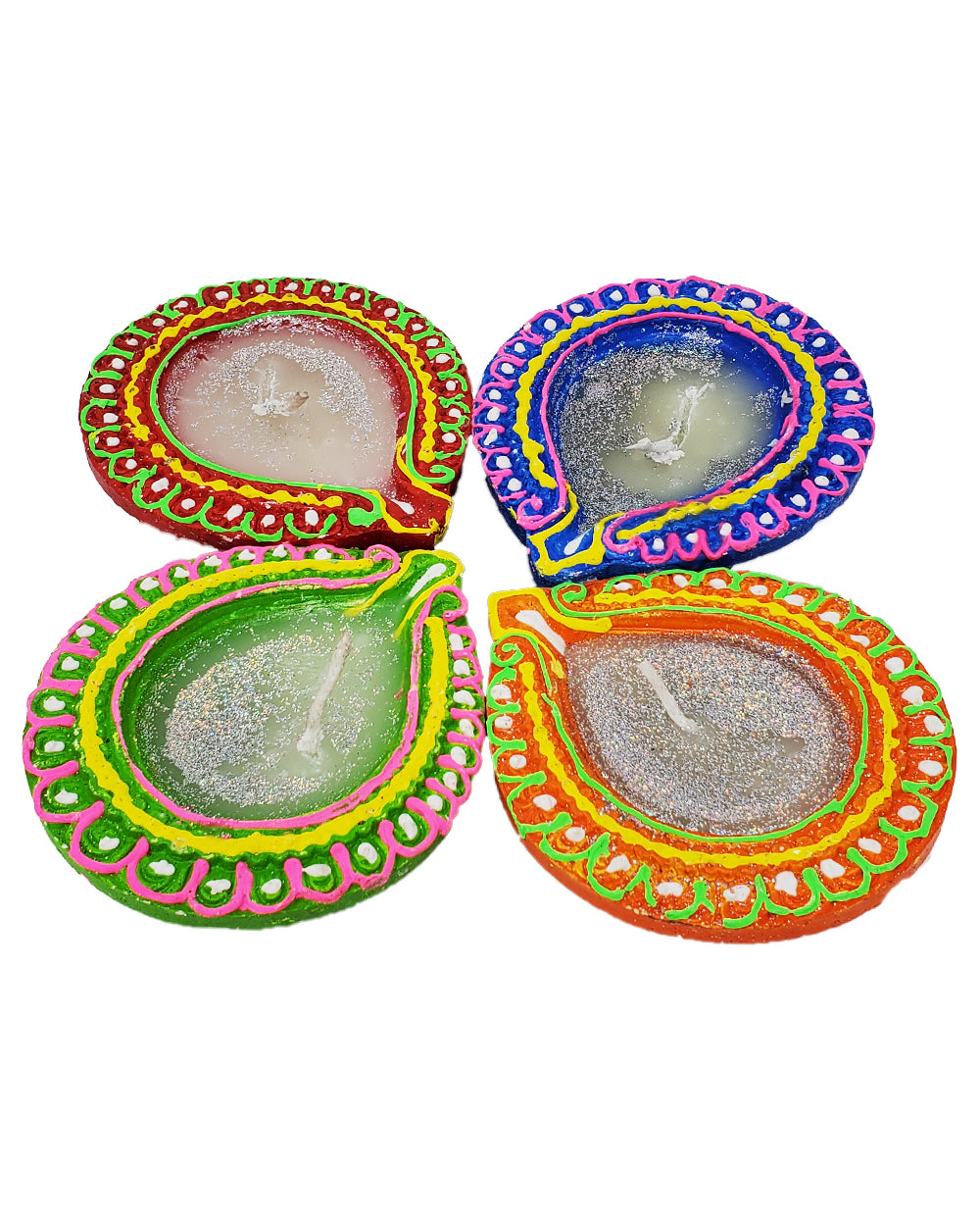Diya Set of 4 Wax