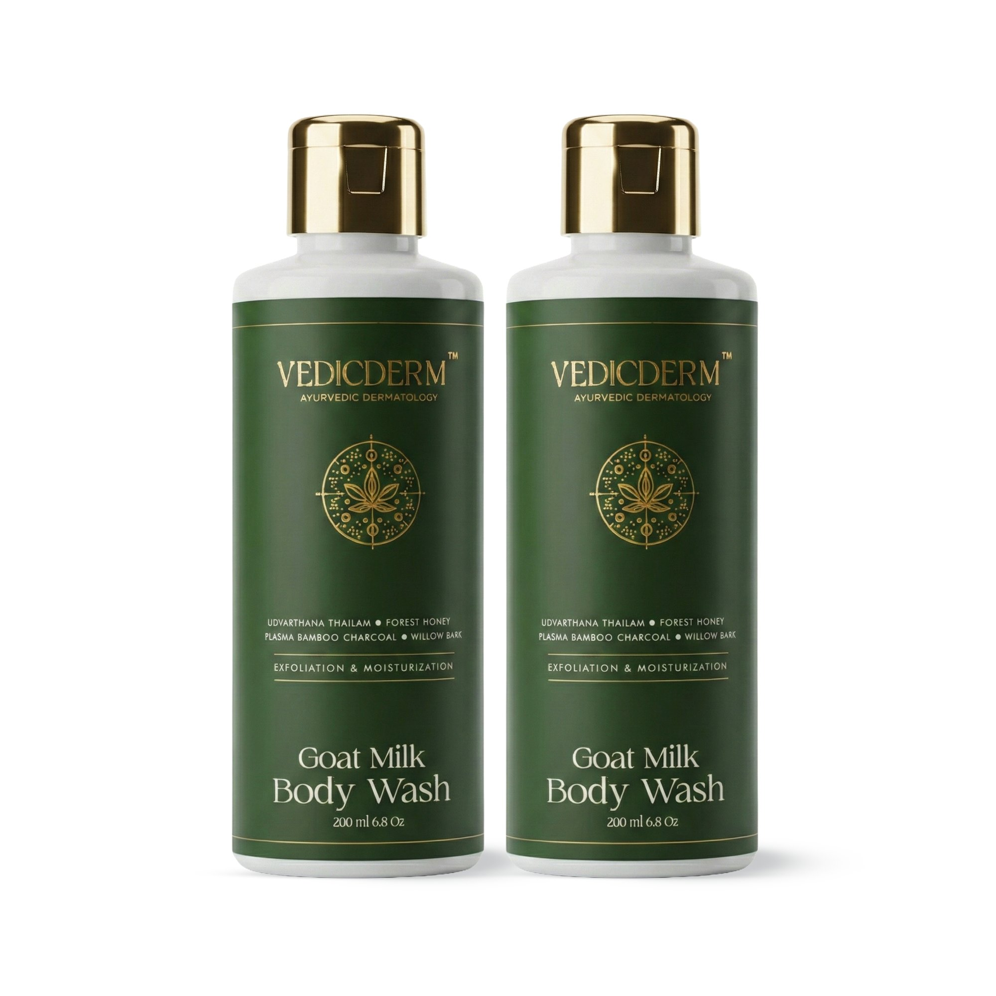 VedicDerm Goat Milk Hydrating Body Wash for Sensitive Skin