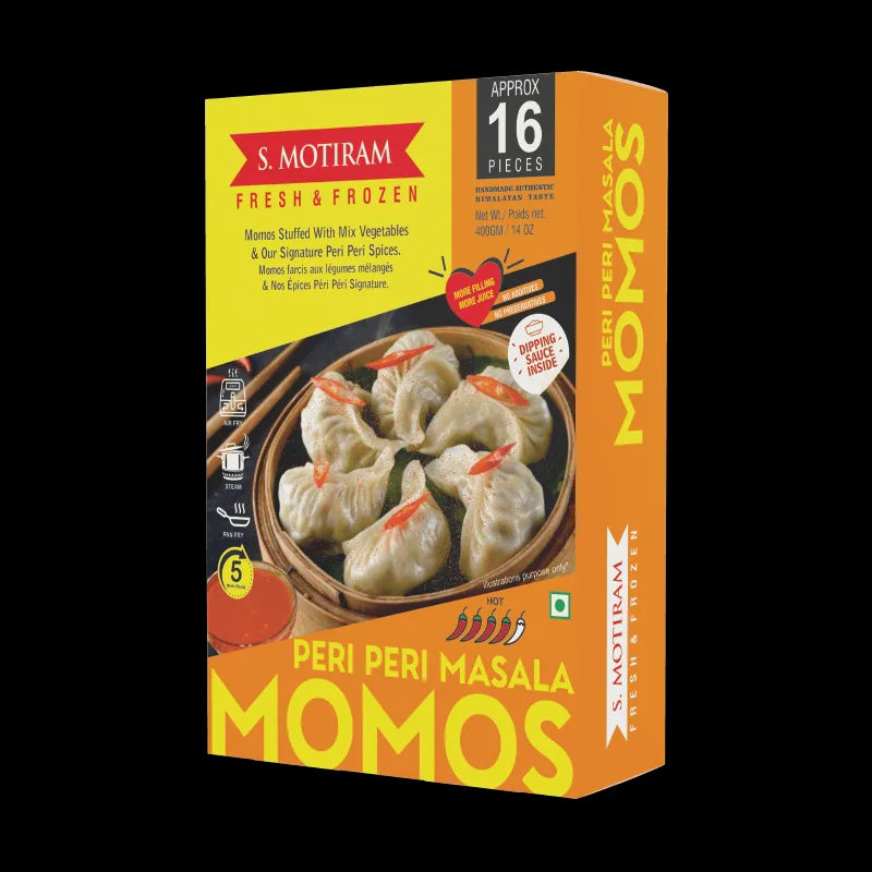 S Motiram Peri Peri Masala Momos 400g