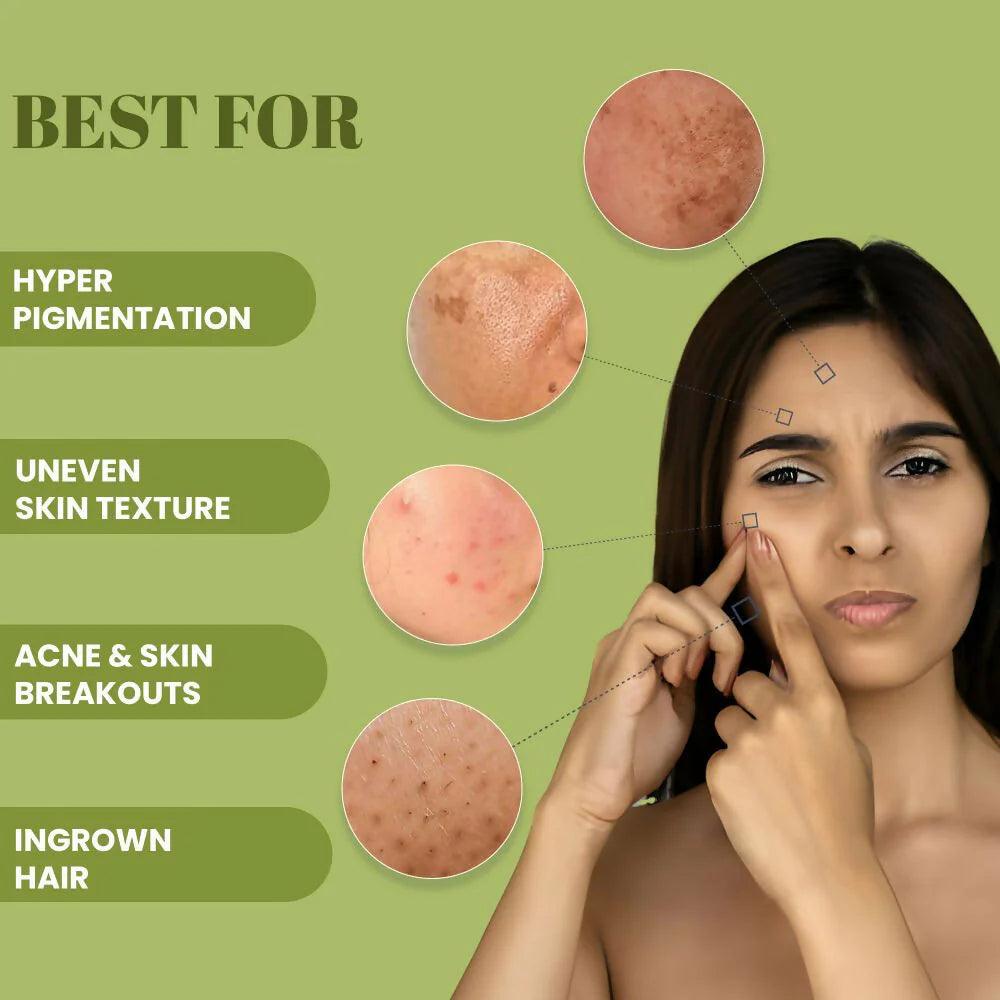 WildOak Korean Rice Face Scrub | Glass Skin & Brightens | Anti Aging & Anti Wrinkles | Calendula, Ashwagandha & Shea Butter | Hydrating & Moisturizing Face Scrub | 100 gm