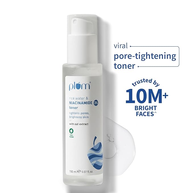 Plum 3% Niacinamide & Rice Water Face Toner 150 ml