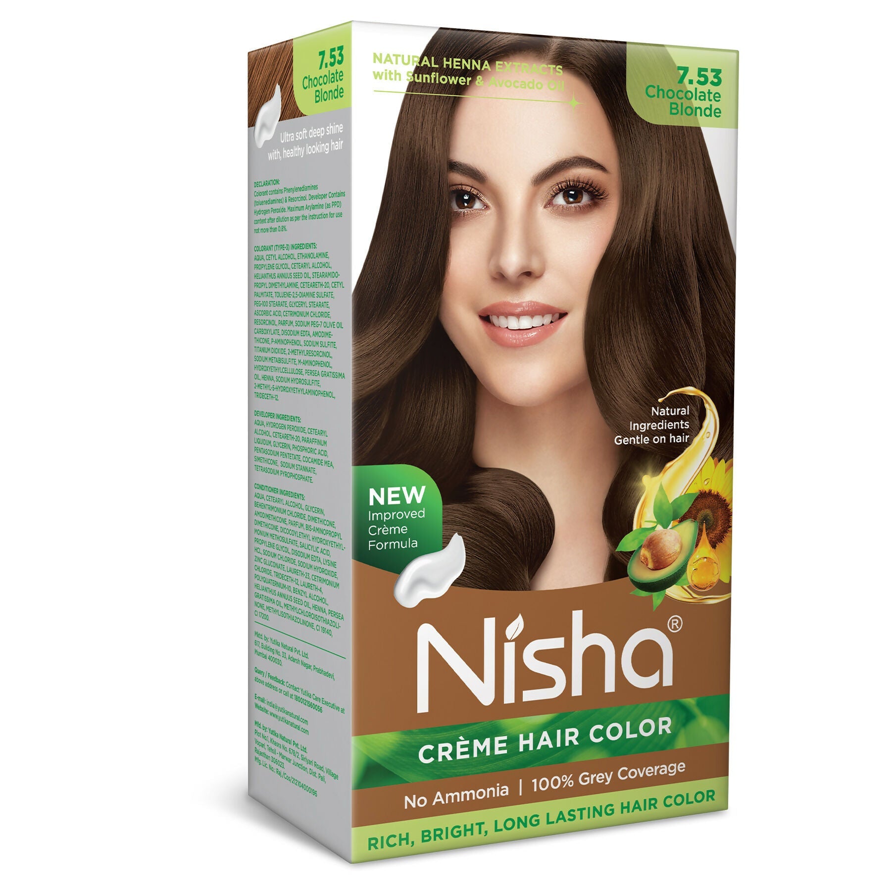Nisha Creme Hair Color for Women - Chocolate-Blonde