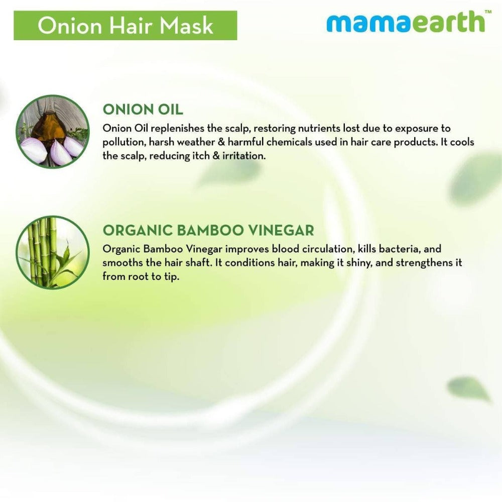 Mamaearth Onion Hair Mask For Hairfall Control (200 gm)