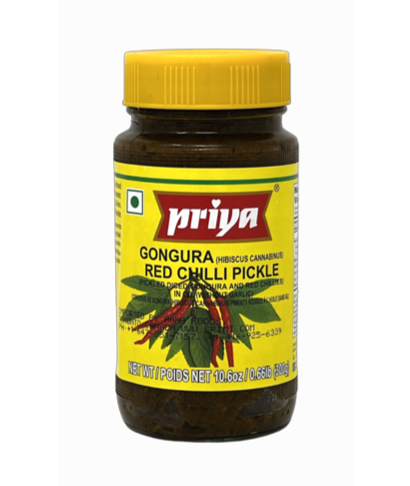 Priya Gongura Red Chilli Pickle 300g
