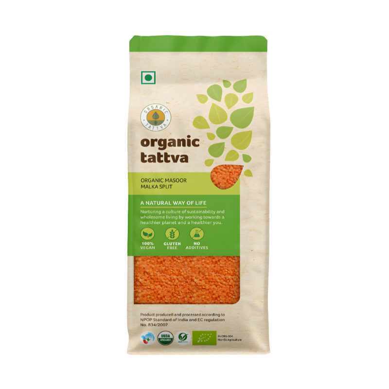Organic Tattva Organic Split Masoor Malka 4lb