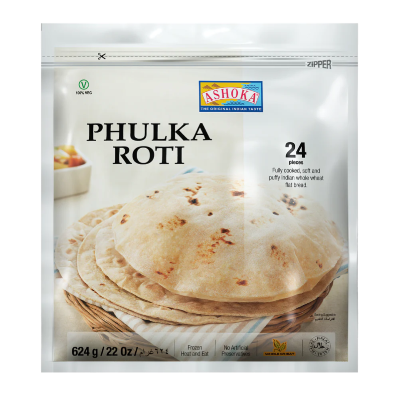 Ashoka Phulka Roti 624g (24pc)