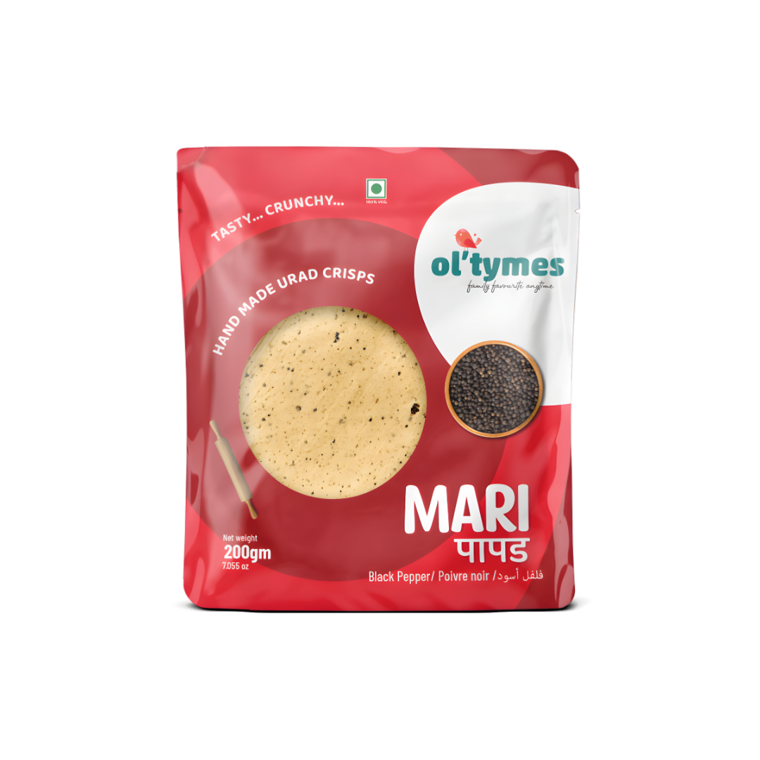 Ol'tymes Mari Papad 200g