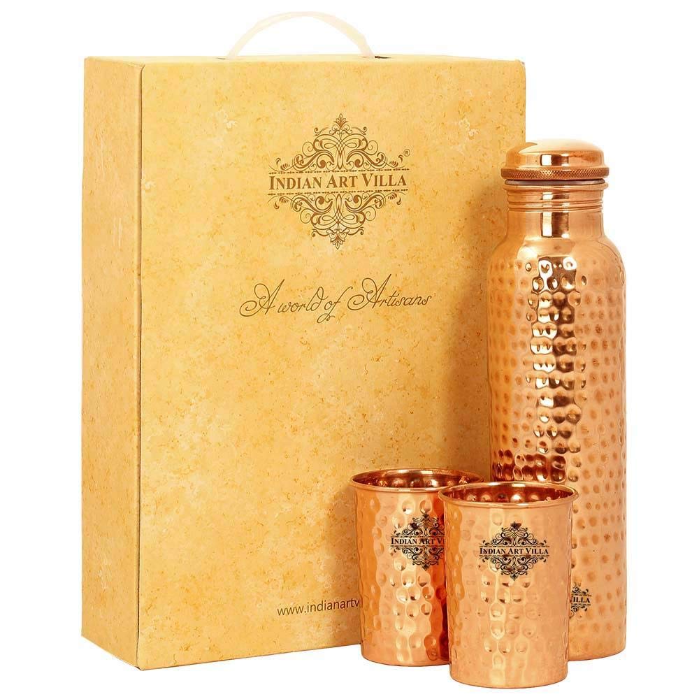 Pure Copper Drinkware Gift Set
