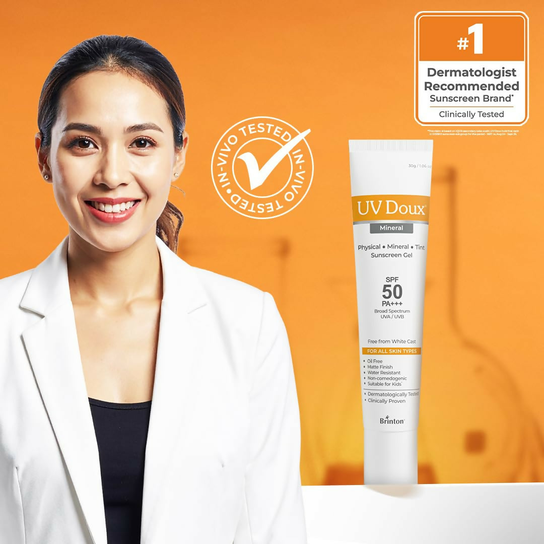 Brinton Uv Doux Tinted Mineral Sunscreen Spf 50 Pa+++