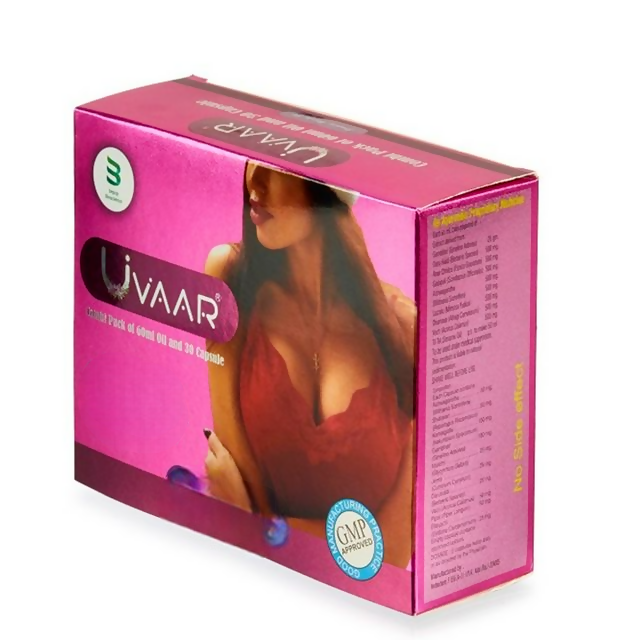Nutrijuven - Uvaar I Breast Oil & Capsules For Women Combo