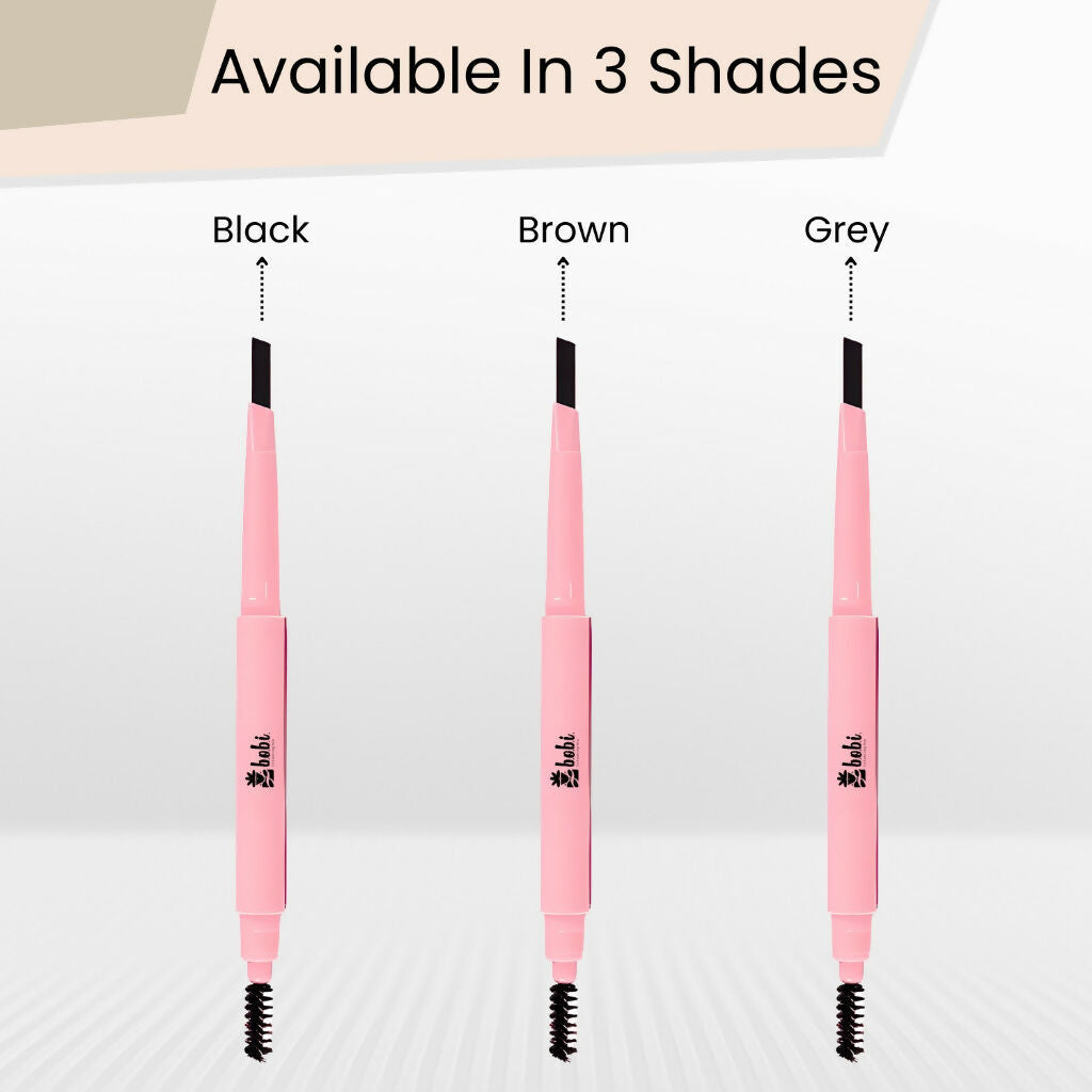 BOBI Eyebrow Pencil Black Waterproof Smudgeproof Finish