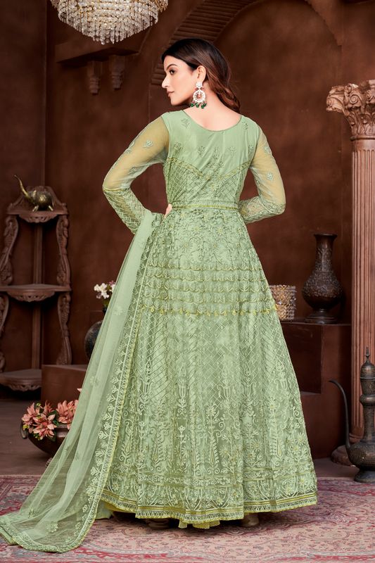 Aastha Pista Dupatta with Net top fabric Crepe Bottom fabric
