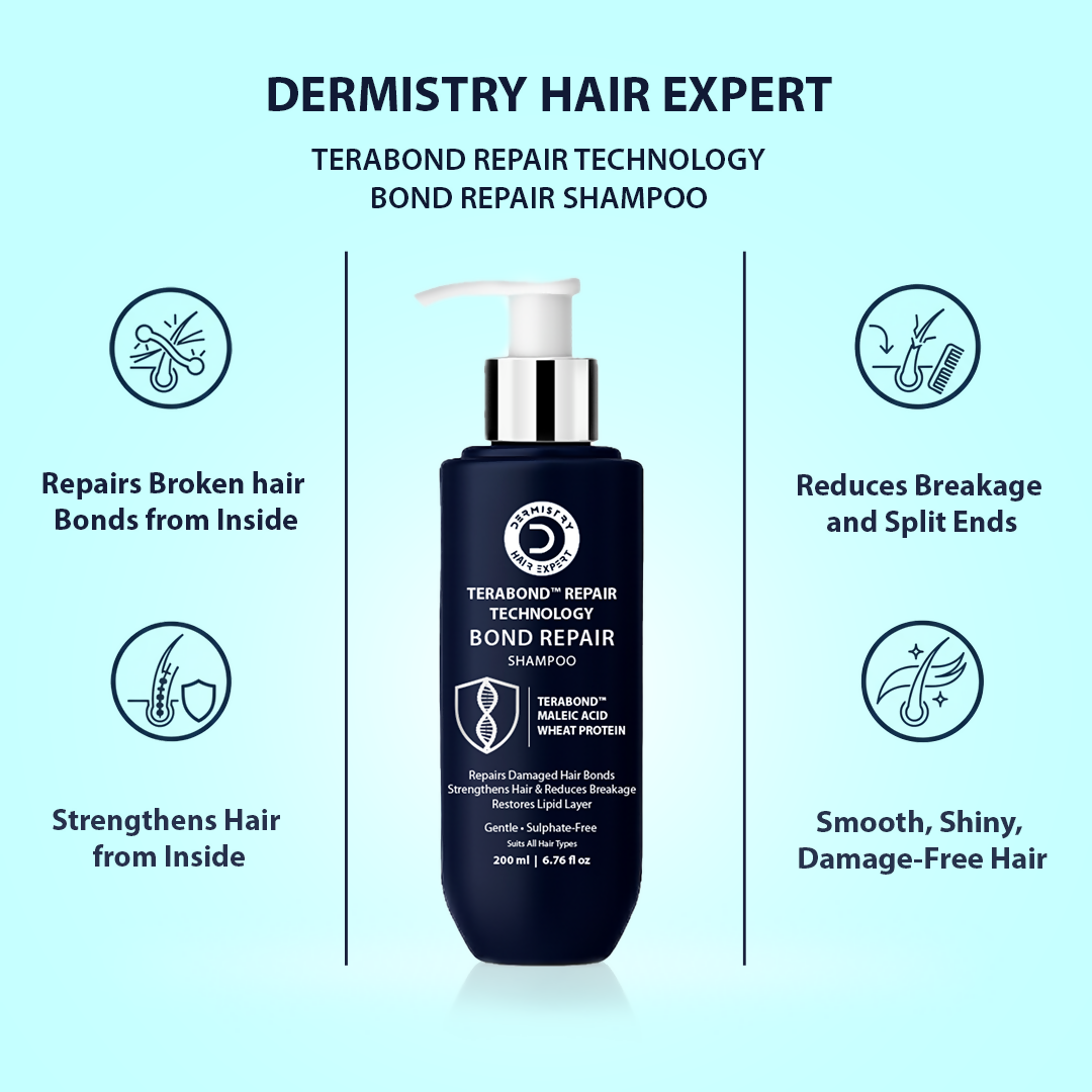 Dermistry Bond Repair & Restore Hair Serum & Shampoo TeraBond Maleic Acid Protein