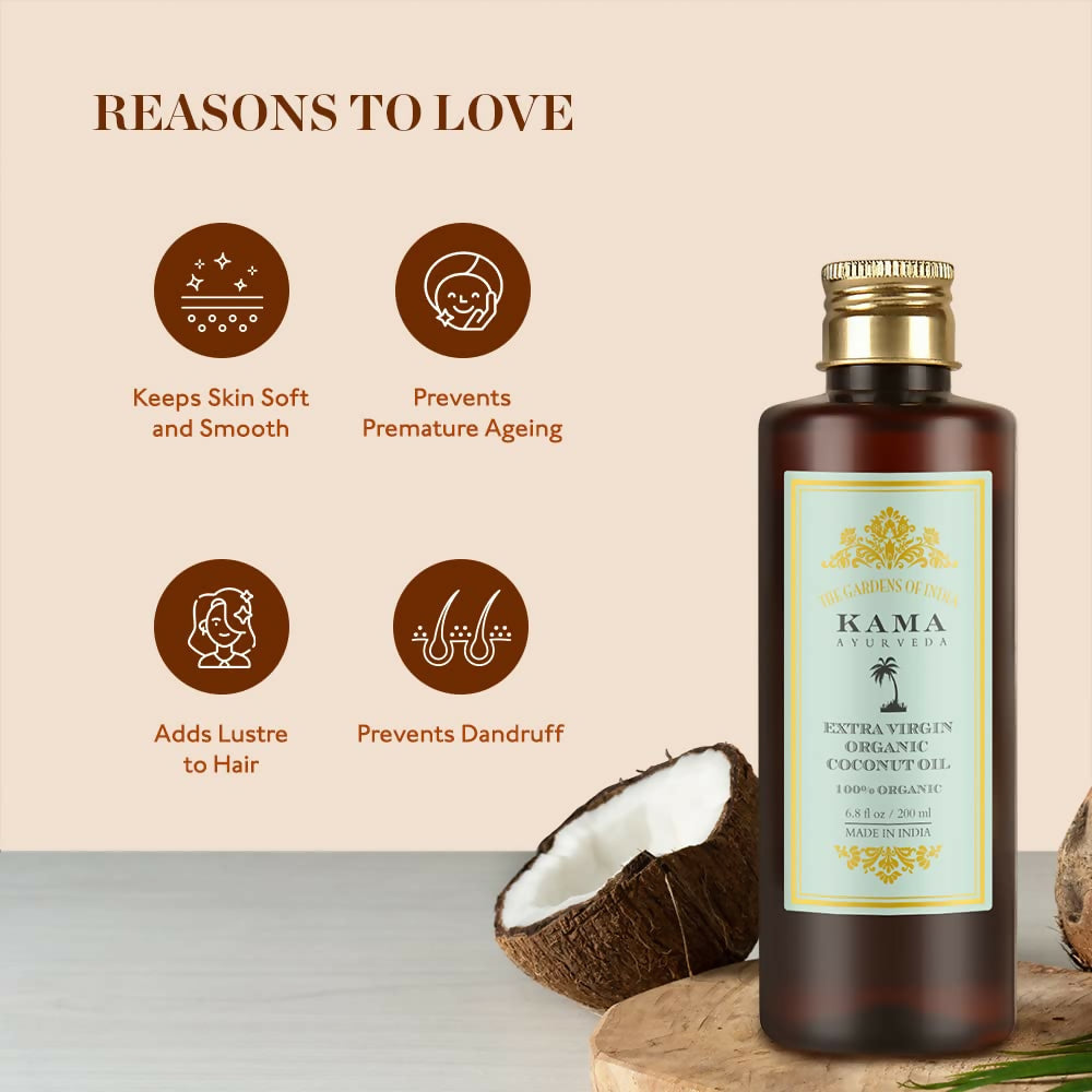 Kama Ayurveda Extra Virgin Organic Coconut Hair Oil