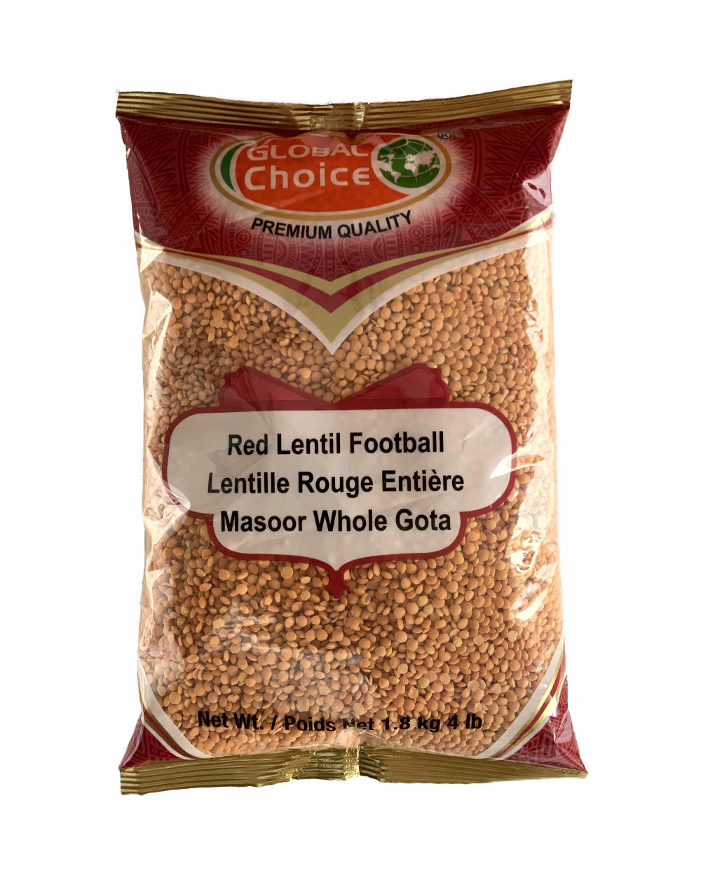 Global Choice Red Split Lentils 908gm ( Masoor Dal 2lb)