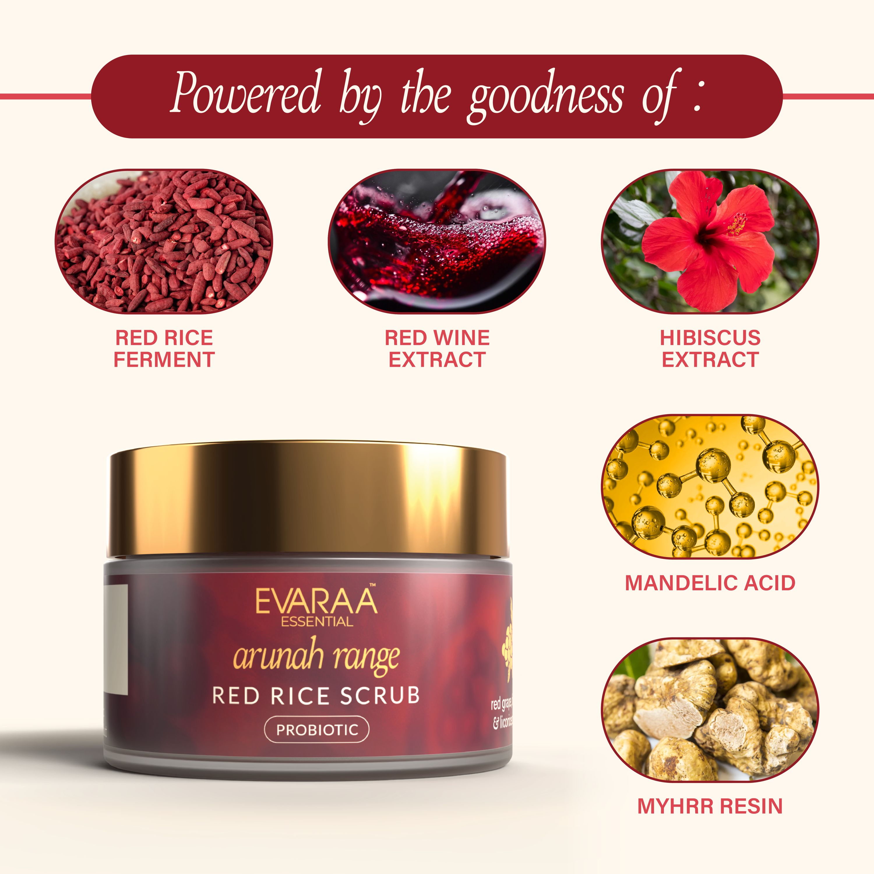 Evaraa Essential Red Rice Scrub