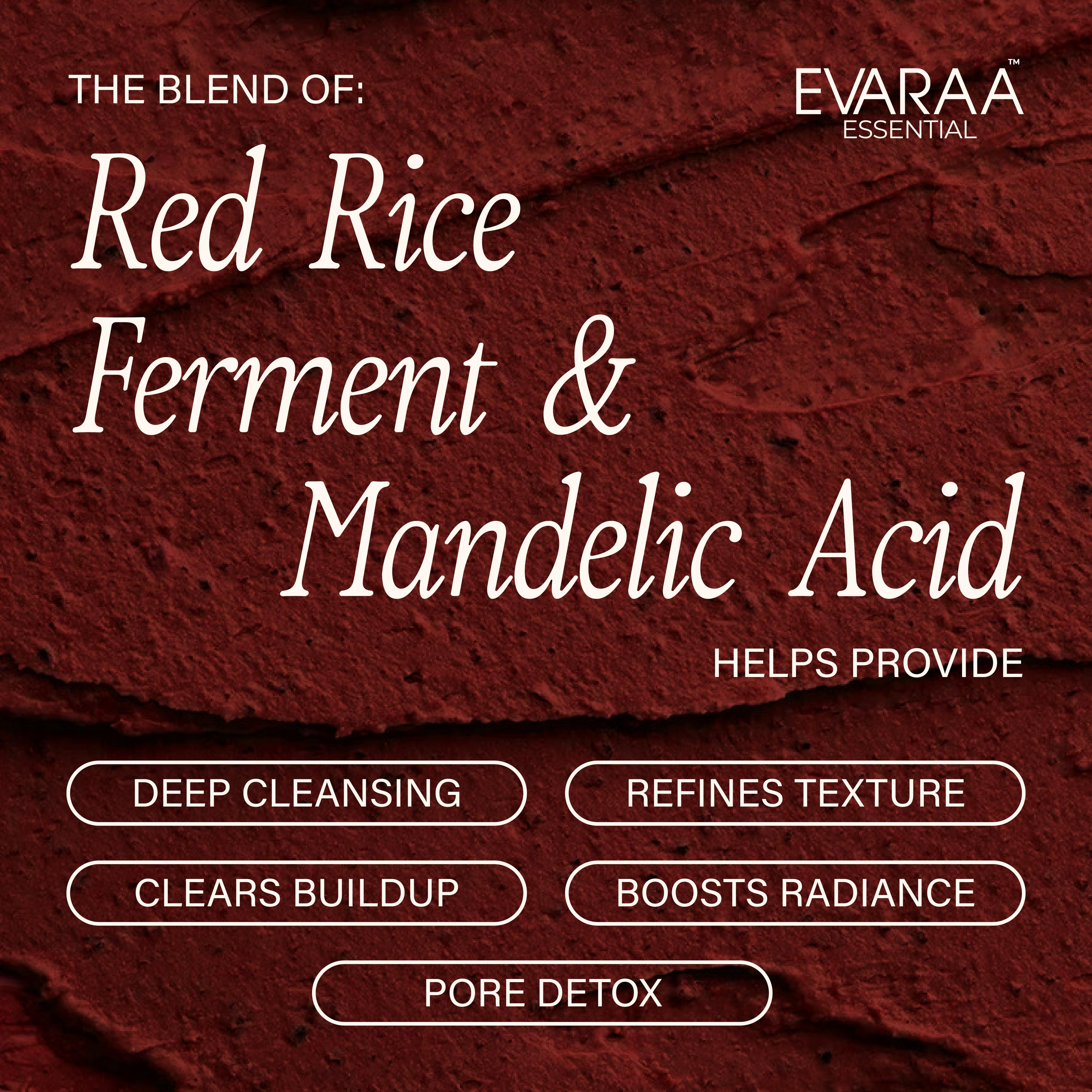 Evaraa Essential Red Rice Scrub