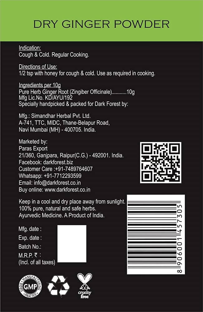 Dark Forest Dry Ginger Powder