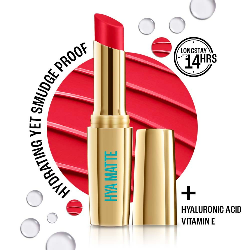 Lakme 9to5 Hya Matte Lipstick - Scarlet Strategy