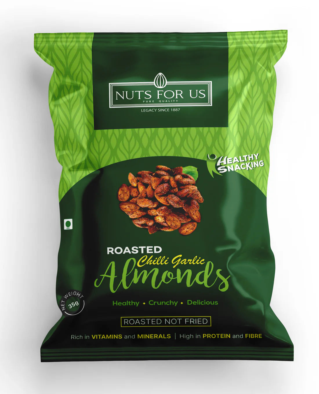 Nuts for us Roasted chilli garlic almonds