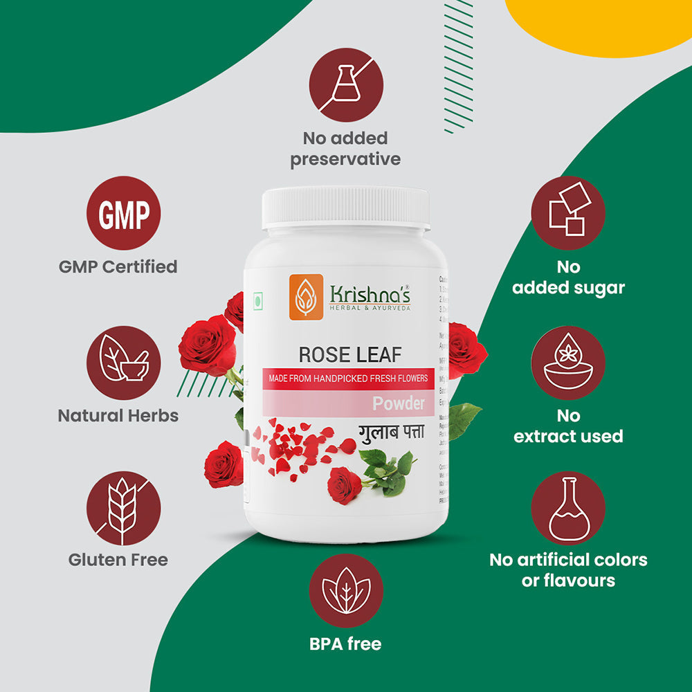 Krishna'S Herbal & Ayurveda Rose Leaf Powder